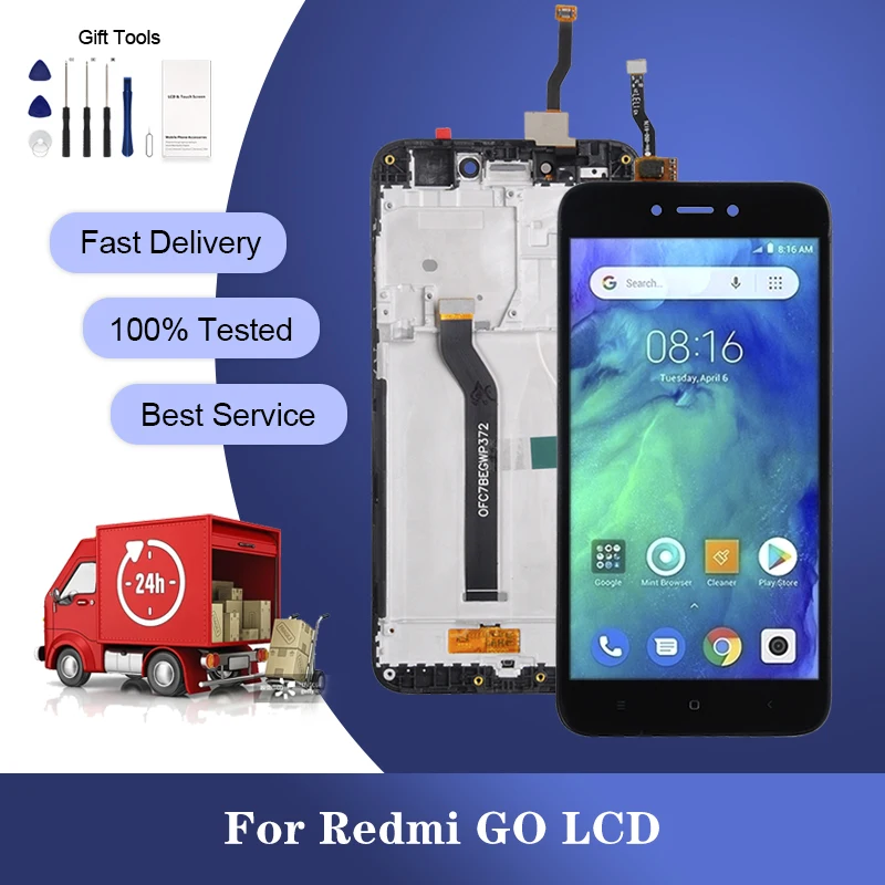 5.0 Inch Display For Xiaomi Redmi Go lcd Touch Panel Screen Digitizer Aassembly Free Ship With Tools Wholesale 
5.0 Inch Display For Xiaomi Redmi Go lcd Touch Panel Screen Digitizer Aassembly Free Ship With Tools Wholesale