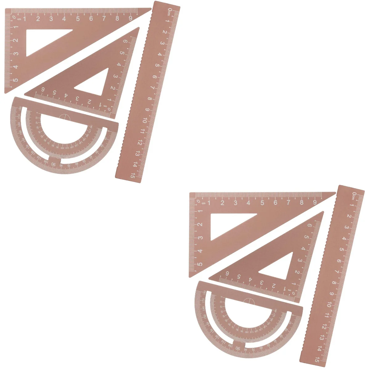 8 Pcs Measuring Ruler Aluminum Alloy Scale Math Geometry Tool Protractor for Architect Engineer
8 Pcs Measuring Ruler Aluminum Alloy Scale Math Geometry Tool Protractor for Architect Engineer