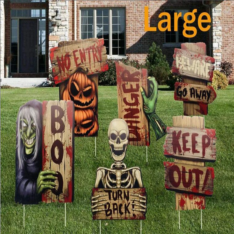 Halloween Outdoor Decorations Letter Plaque Yard Stake Sign for Lawn Yard Prop Decoration Halloween Yard Scary Warning Sign
Halloween Outdoor Decorations Letter Plaque Yard Stake Sign for Lawn Yard Prop Decoration Halloween Yard Scary Warning Sign