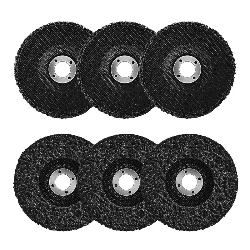 6 Pack Stripping Wheel Strip Discs For Angle Grinders, Rust Welds, Paint Cleaning And Removing (4 X 5/8 Inch), Black
6 Pack Stripping Wheel Strip Discs For Angle Grinders, Rust Welds, Paint Cleaning And Removing (4 X 5/8 Inch), Black