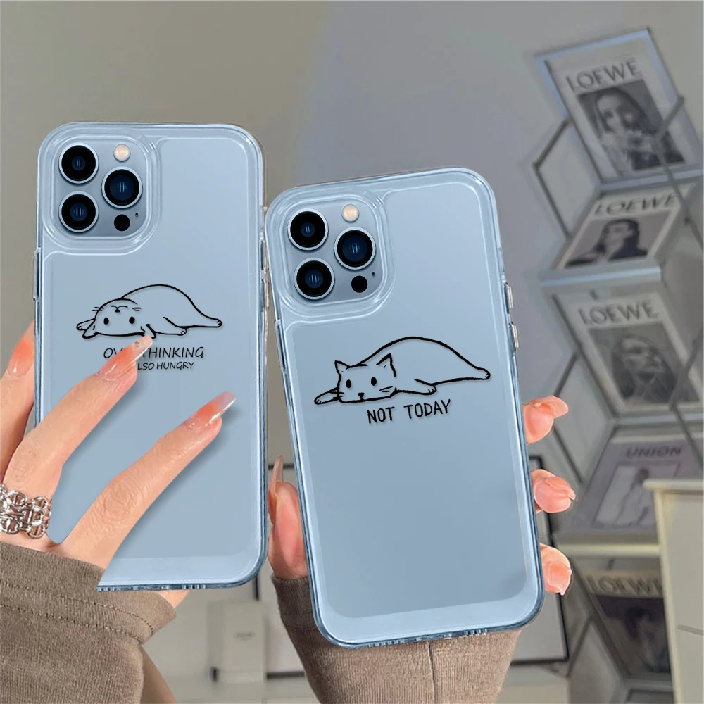 Funny Cat Clear Phone Case for iPhone 13 12 11 Pro Max Mini XS XR X Protection Shell Back Cover for iPhone14 ProMax Coque Fundas
Funny Cat Clear Phone Case for iPhone 13 12 11 Pro Max Mini XS XR X Protection Shell Back Cover for iPhone14 ProMax Coque Fundas