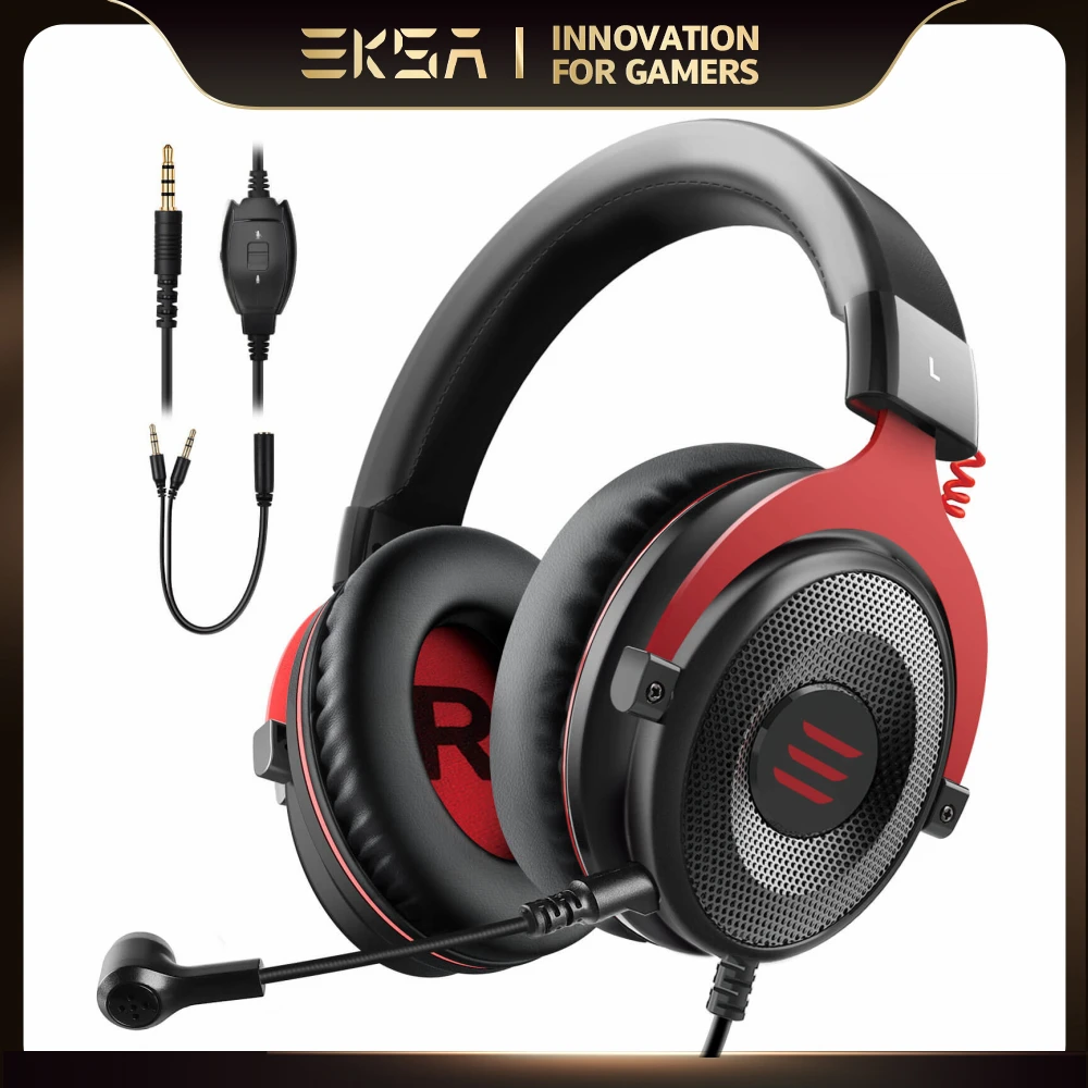 EKSA Professional Gaming Headset E900 Stereo Wired Game Headphones Headset Gamer With Microphone For PS4/Smartphone/Xbox/PC
EKSA Professional Gaming Headset E900 Stereo Wired Game Headphones Headset Gamer With Microphone For PS4/Smartphone/Xbox/PC