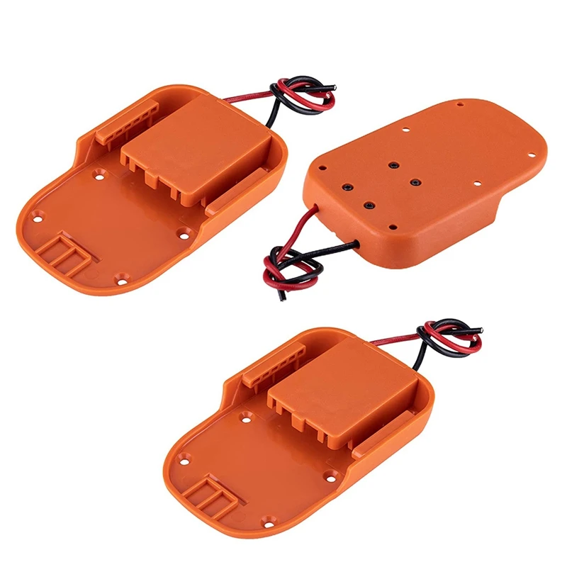 

3Pcs Power Wheels Battery Adapter For Ridgid AEG 18V Hyper Li-Ion Battery DIY Dock Power Connector For 12 Gauge Robotics