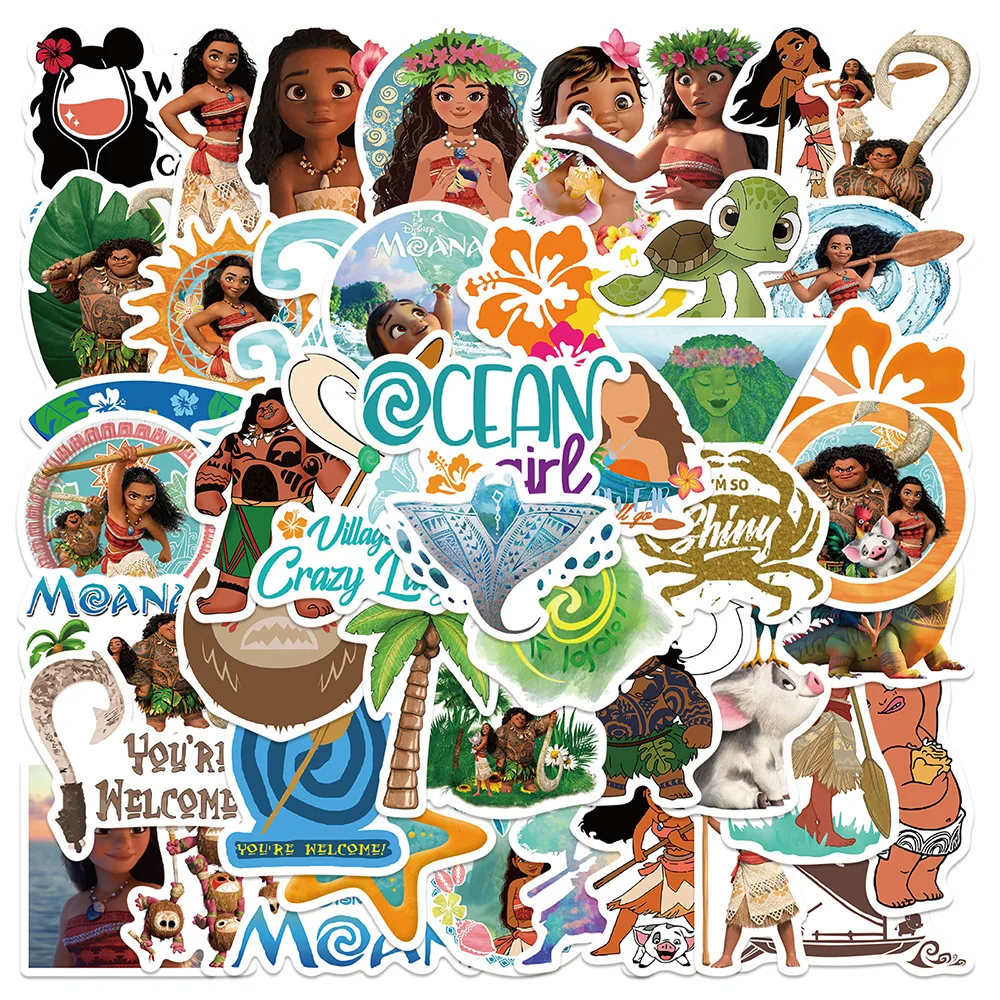 10/30/50PCS Disney Animated Movie Moana Cartoon Sticker DIY Phone Laptop Luggage Skateboard Graffiti Decals Fun for Kid Toy
10/30/50PCS Disney Animated Movie Moana Cartoon Sticker DIY Phone Laptop Luggage Skateboard Graffiti Decals Fun for Kid Toy