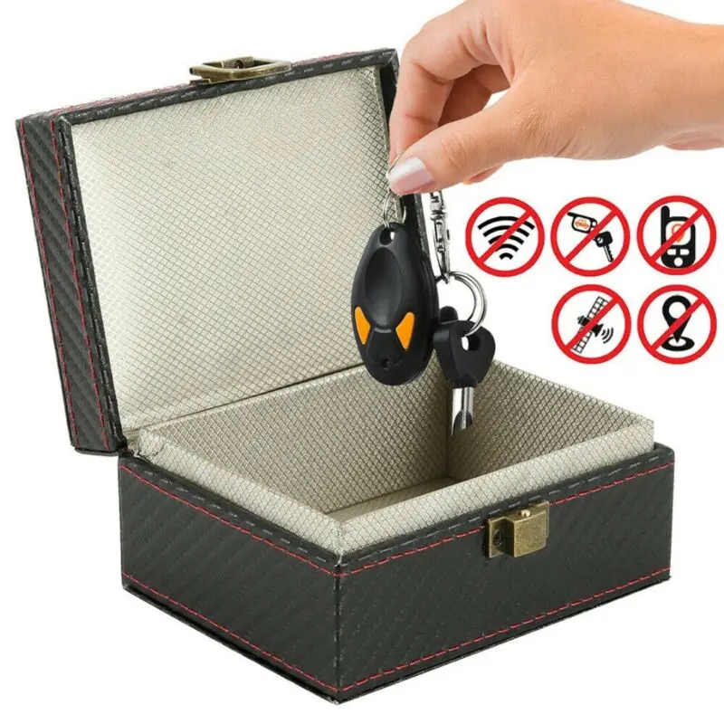 Signal Blocking Box Mobile Phone Anti-radiation Signal Blocker Anti-Theft Faraday Box Car Key Radiation Protection Storage Case
Signal Blocking Box Mobile Phone Anti-radiation Signal Blocker Anti-Theft Faraday Box Car Key Radiation Protection Storage Case
