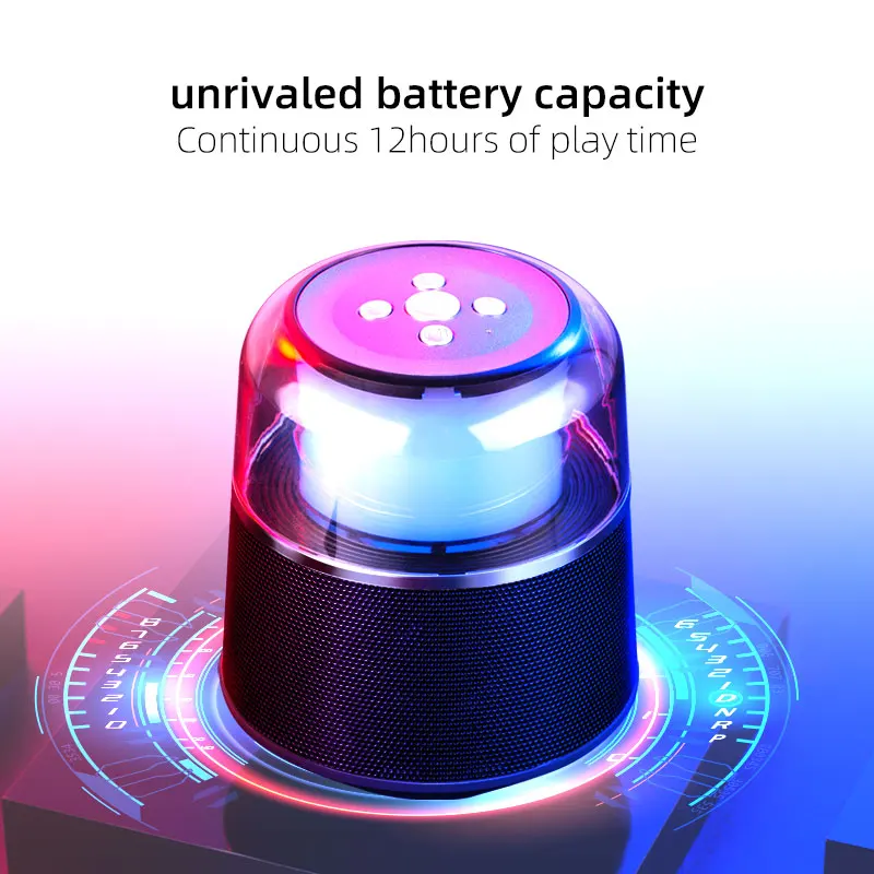 Wireless Bluetooth Colorful Light Portable Outdoor Card 6D Stereo Mini Speaker
Wireless Bluetooth Colorful Light Portable Outdoor Card 6D Stereo Mini Speaker