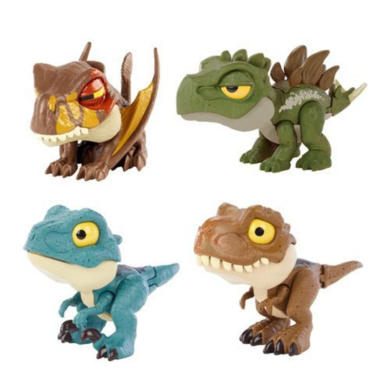 Новинка 100% оригинальный мини-Mattel мир Юрского периода отряд с кнопками стегозавр