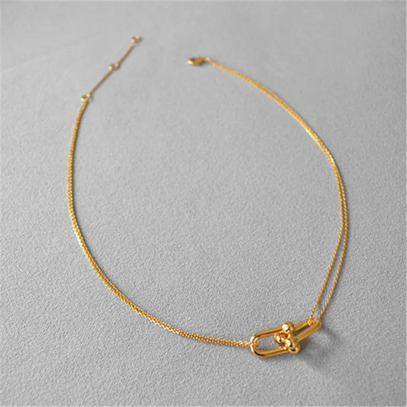 INS Cold Wind Heroine The Same Style U-word Double Buckle Necklace Adjustable Size
INS Cold Wind Heroine The Same Style U-word Double Buckle Necklace Adjustable Size