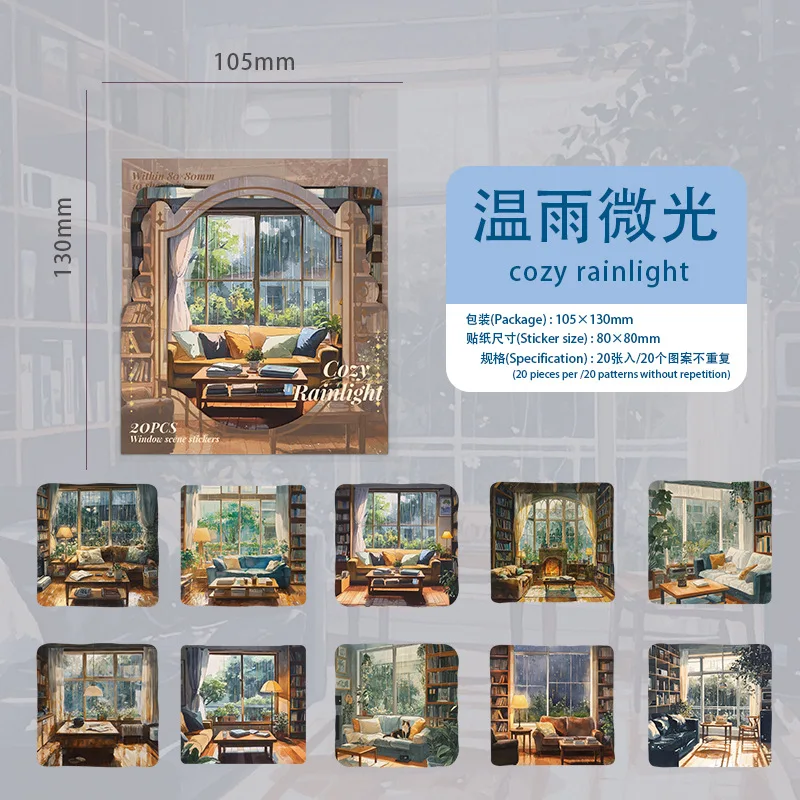 Набор наклеек Amengguo для скрапбукинга 20 шт
Набор наклеек Amengguo для скрапбукинга 20 шт