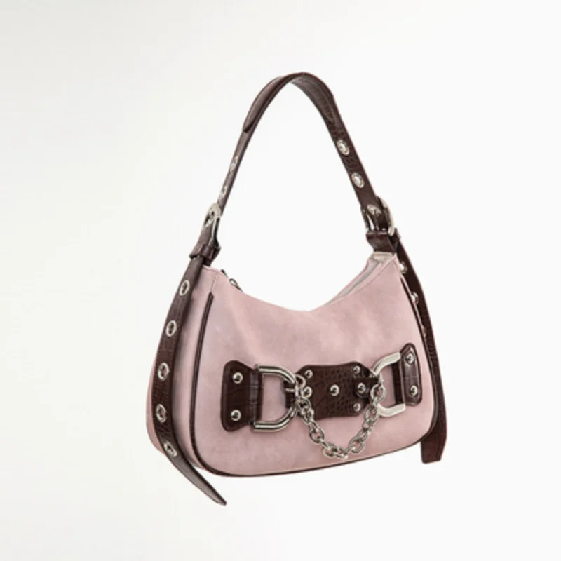 

Винтажные женские сумки Y2k с верхними ручками 2023, роскошная дизайнерская сумочка для телефона на цепочке, Весенняя сумка через плечо из искусственной кожи