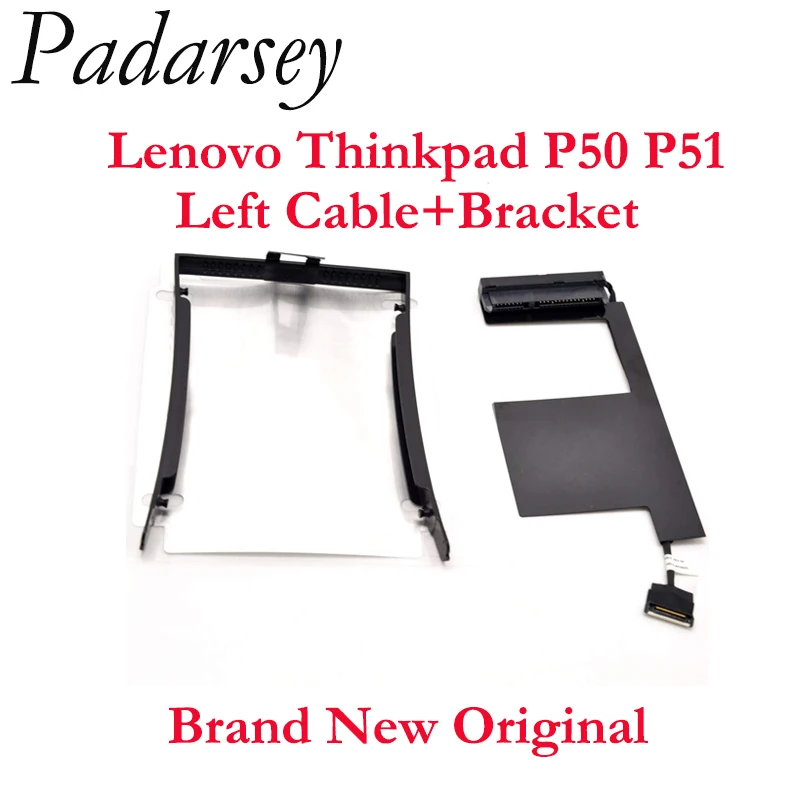 Pardarsey Brand New Left Hard Drive Cable SATA Connector w/ 2.5 HDD Caddy Tray Bracket Replacement for Lenovo Thinkpad P50 P51
Pardarsey Brand New Left Hard Drive Cable SATA Connector w/ 2.5 HDD Caddy Tray Bracket Replacement for Lenovo Thinkpad P50 P51