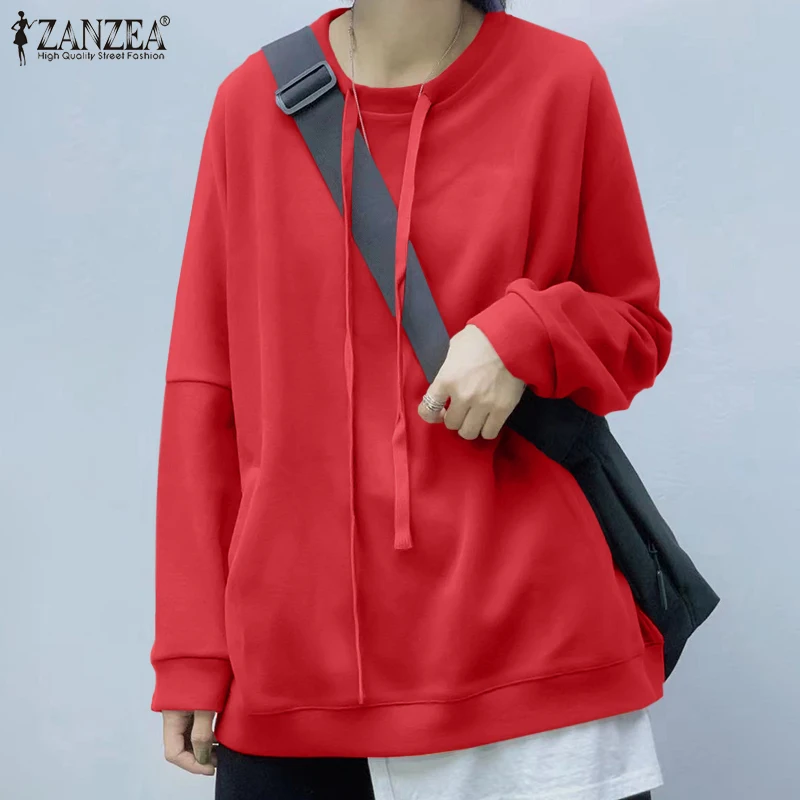 2022 ZANZEA Autumn Women Long Sleeve Hoodies O-Neck Solid Hooded Pullover Bohemian Casual Fashion Loose Party Loose Sweatshirt
2022 ZANZEA Autumn Women Long Sleeve Hoodies O-Neck Solid Hooded Pullover Bohemian Casual Fashion Loose Party Loose Sweatshirt
