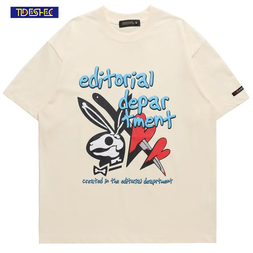 Mens Punk Rabbit Bone Graphic Print T Shirt Streetwear Hip Hop Vintage Gothic T-Shirt Harajuku Casual Cotton Short Sleeve Tshirt
Mens Punk Rabbit Bone Graphic Print T Shirt Streetwear Hip Hop Vintage Gothic T-Shirt Harajuku Casual Cotton Short Sleeve Tshirt