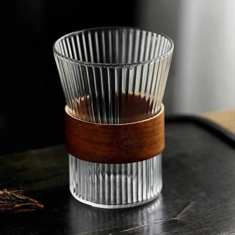 HMLOVE High Boron Silicon Teacups Anti Scalding Wood Set Heat Resistance Frosted Glass Tea Ceremony Coffee Milk Cup 300ML
HMLOVE High Boron Silicon Teacups Anti Scalding Wood Set Heat Resistance Frosted Glass Tea Ceremony Coffee Milk Cup 300ML