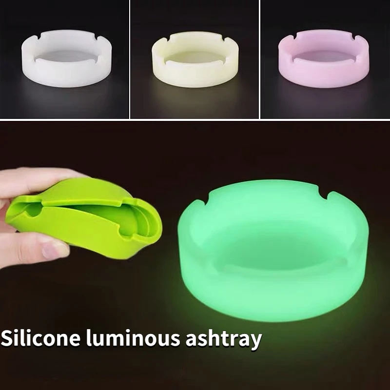 Household Round Luminous Silicone Soft Ashtray Smoking Cigarette Cigar Weed Accessories Home Desk Accessories Ashtray Smoke Cup
Household Round Luminous Silicone Soft Ashtray Smoking Cigarette Cigar Weed Accessories Home Desk Accessories Ashtray Smoke Cup
