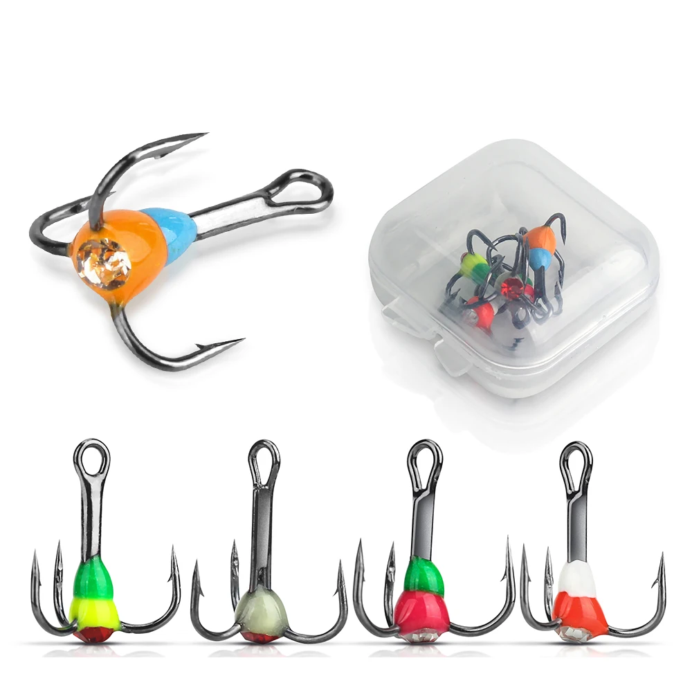 5pcs/lot Size 8/10/12/14 Three Anchor Hook Drill Hook Color Rubber Ice Hook Winter Fishing Hook
5pcs/lot Size 8/10/12/14 Three Anchor Hook Drill Hook Color Rubber Ice Hook Winter Fishing Hook