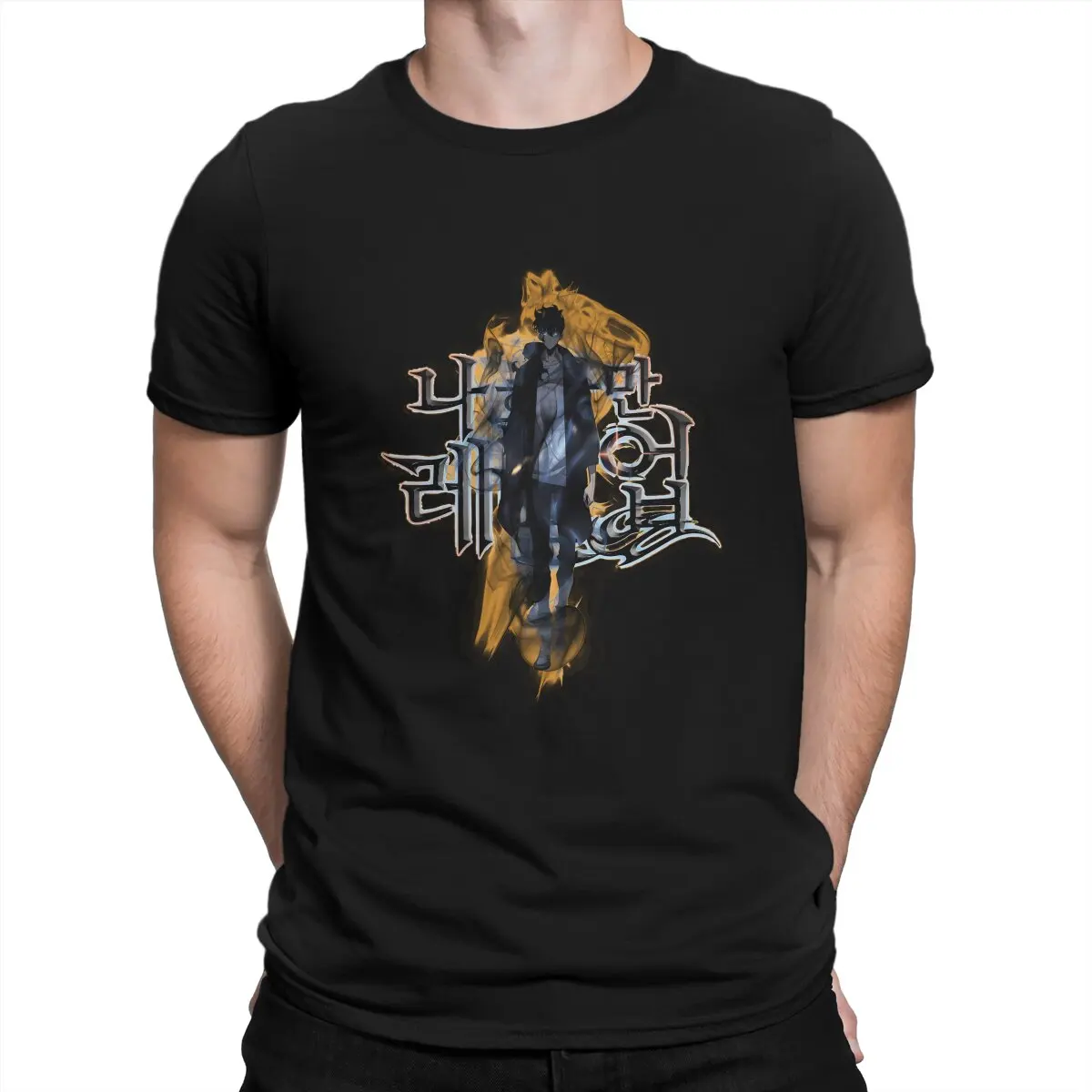 Sung Jin Woo-2 T Shirts for Men Humor T-Shirt O Neck Solo Leveling Anime Tees Short Sleeve Clothes Gift Idea
Sung Jin Woo-2 T Shirts for Men Humor T-Shirt O Neck Solo Leveling Anime Tees Short Sleeve Clothes Gift Idea