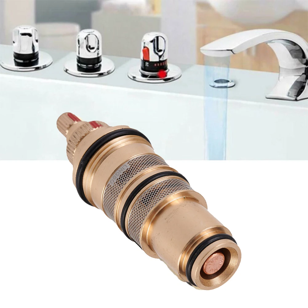 Brass Replacement Thermostatic Cartridge Shower Mixer Valve Bar Repair Kit Brass Temp Range Of 20 - 48 Degrees C
Brass Replacement Thermostatic Cartridge Shower Mixer Valve Bar Repair Kit Brass Temp Range Of 20 - 48 Degrees C