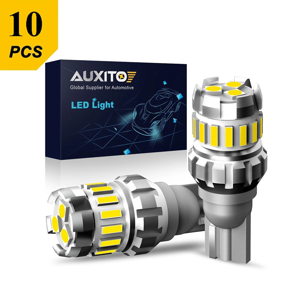 

AUXITO 10Pcs 1200Lm W16W LED Canbus T15 LED Bulbs Error Free Backup Lights 921 912 W16W T16 LED Car Reversing Signal Lamp 12V