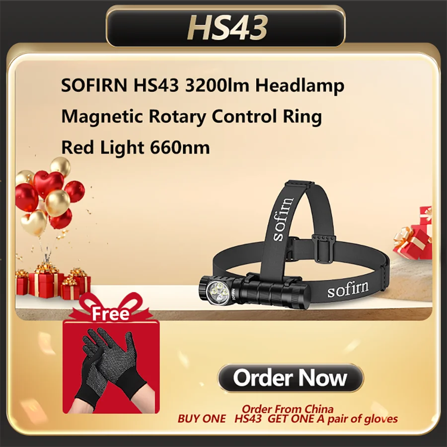 Sofirn HS43 налобный фонарь красный свет
Sofirn HS43 налобный фонарь красный свет