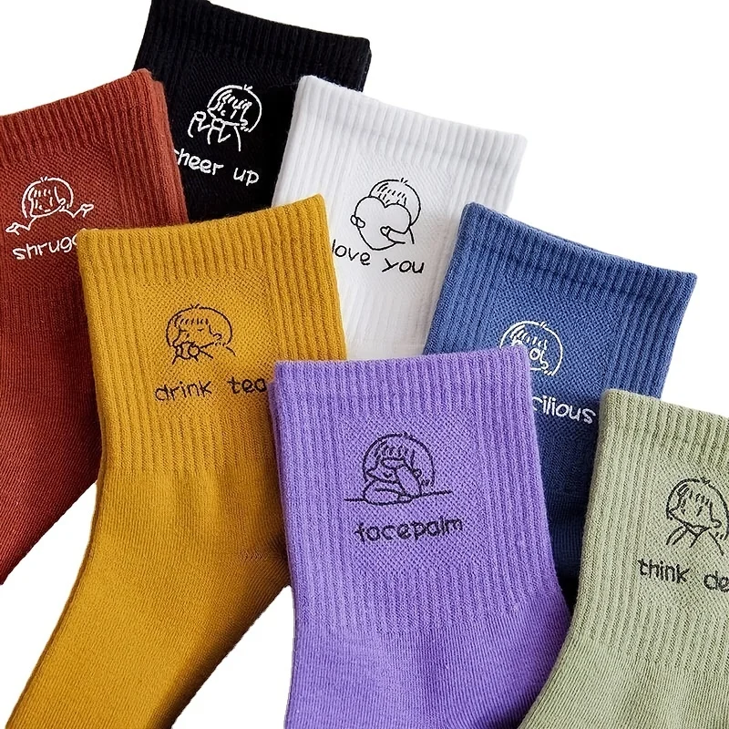 Носки с мультяшным рисунком для девочек, персонализированные спортивные носки, удобные и повседневные носки с круглым вырезом 
Носки с мультяшным рисунком для девочек, персонализированные спортивные носки, удобные и повседневные носки с круглым вырезом