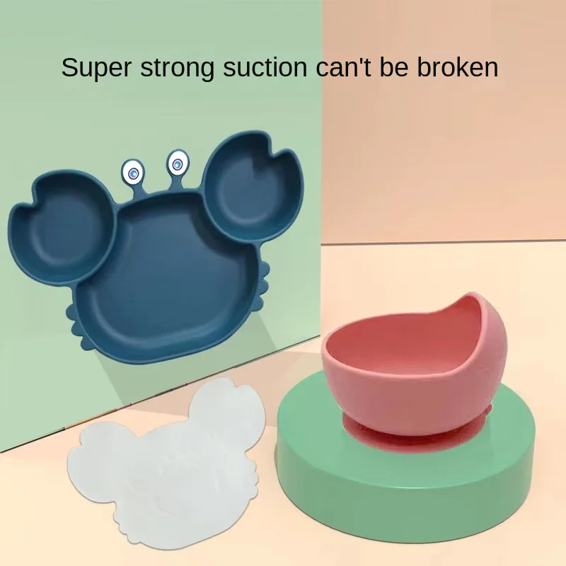 Baby Bowls Plates Spoons Silicone Suction Feeding Food Tableware BPA Free Non-Slip Baby Dishes Crab Food Feeding Bowl for Kids
Baby Bowls Plates Spoons Silicone Suction Feeding Food Tableware BPA Free Non-Slip Baby Dishes Crab Food Feeding Bowl for Kids