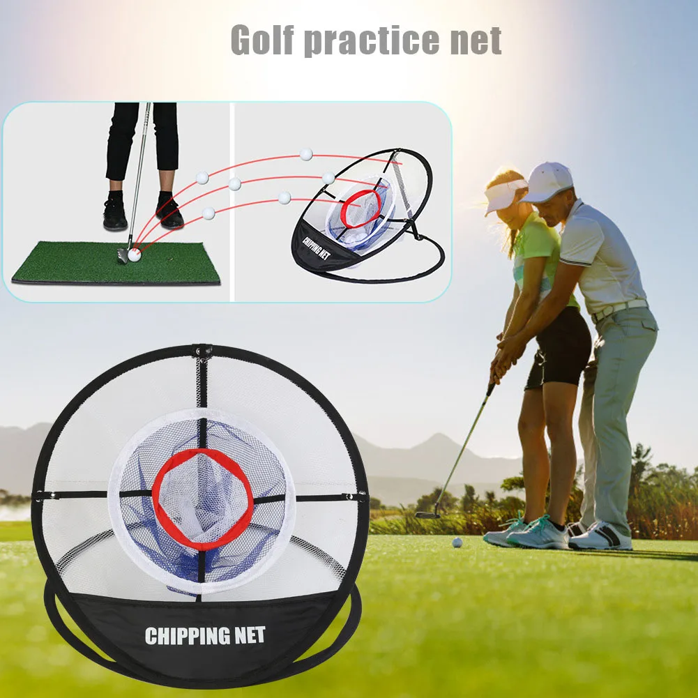 

Adult Children Golf Training Network Indoor Outdoor Chipping Pitching Cages Mats Practice Net Golf Training Aidsve