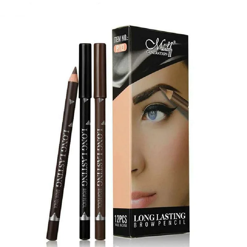 12 Pcs/Set Waterproof Eye Brow Pencil Precise Brow Definer Black Blonde Brown Eyebrow Pen Long Lasting Makeup 3 Colors Cosmetic
12 Pcs/Set Waterproof Eye Brow Pencil Precise Brow Definer Black Blonde Brown Eyebrow Pen Long Lasting Makeup 3 Colors Cosmetic