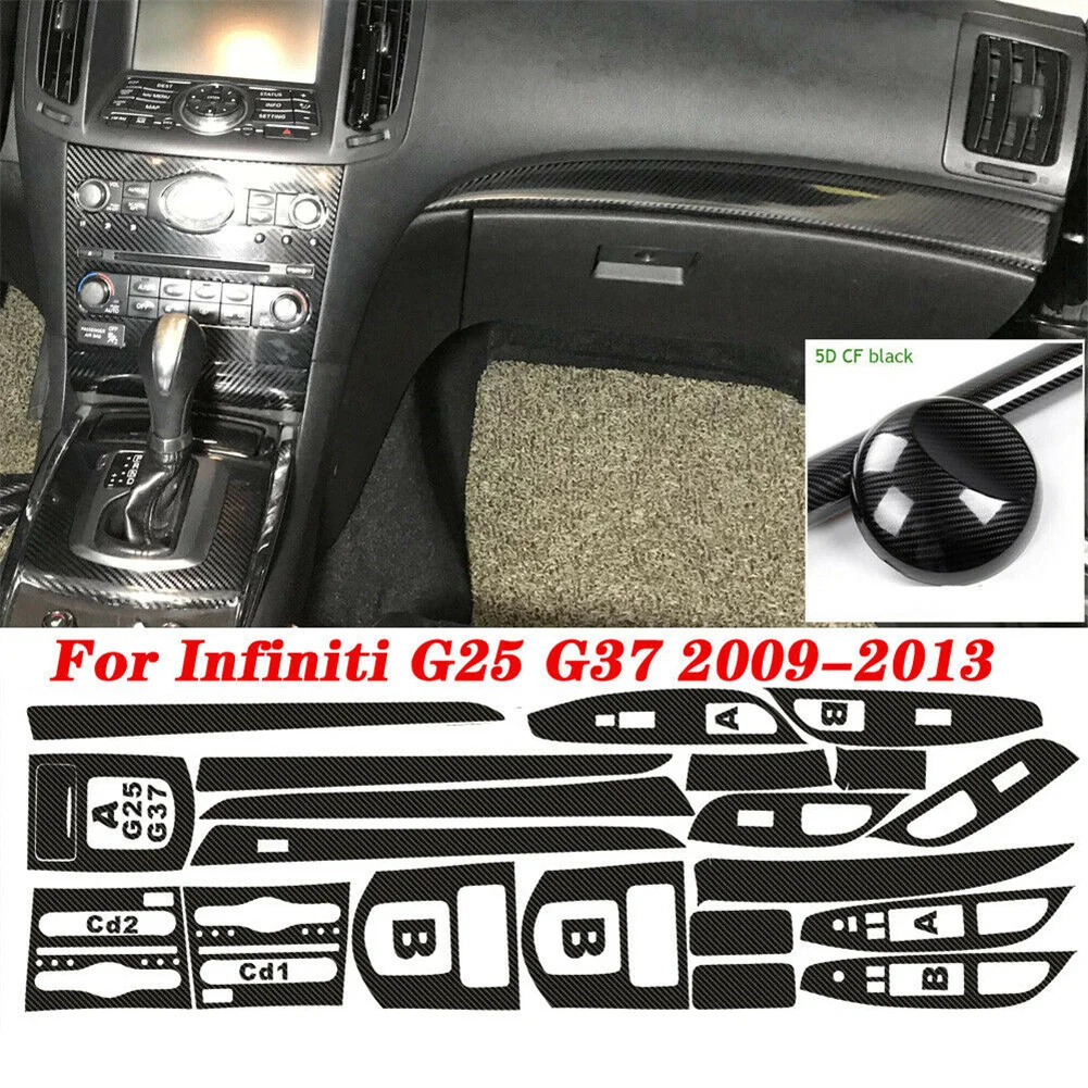 Автомобильный интерьер, центральная консоль, фреза для Infiniti G25 G37 2009-2013, автомобильные наклейки, аксессуар 3/5D, углеродное волокно
Автомобильный интерьер, центральная консоль, фреза для Infiniti G25 G37 2009-2013, автомобильные наклейки, аксессуар 3/5D, углеродное волокно