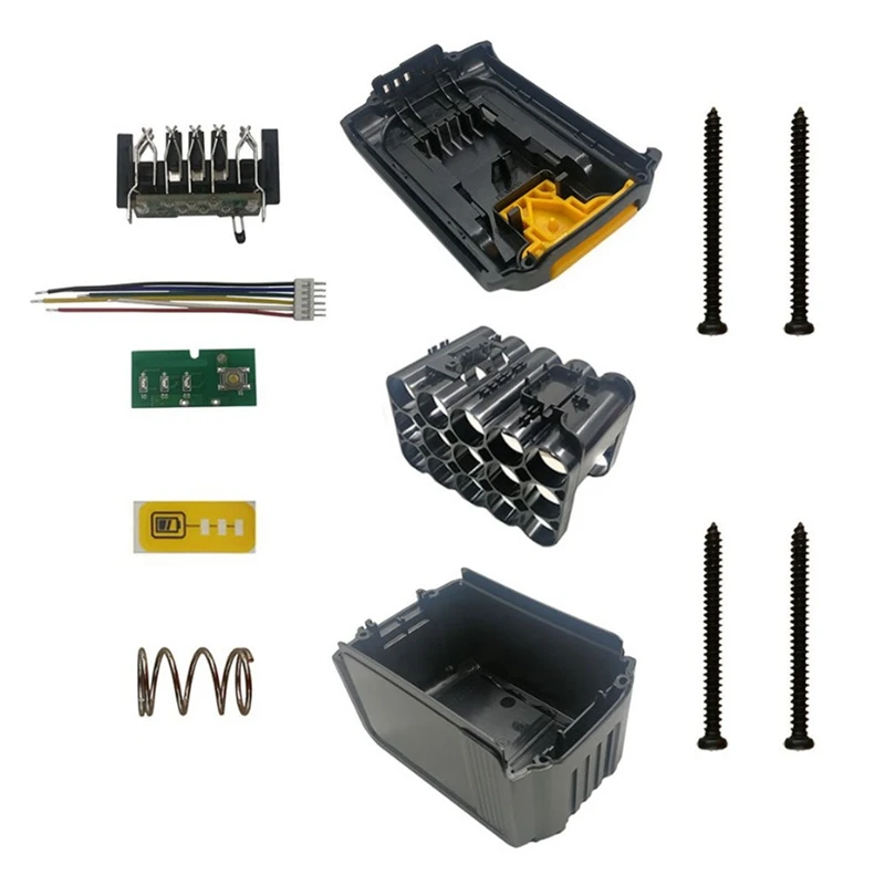 RISE-DCB200 15X18650 Li-Ion Battery Plastic Case Housing For Dewalt 18V 20V DCB203 DCB204
RISE-DCB200 15X18650 Li-Ion Battery Plastic Case Housing For Dewalt 18V 20V DCB203 DCB204