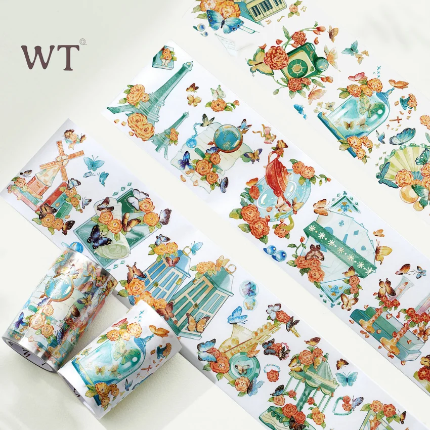 WT HD Printing Gilded Bling Shielding PET Tapes Butterfly Emporium Wide Scrapbooking Washi Tape Planner Card Making Sticker
WT HD Printing Gilded Bling Shielding PET Tapes Butterfly Emporium Wide Scrapbooking Washi Tape Planner Card Making Sticker