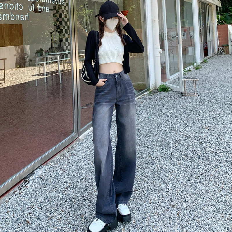 New Women Jeans Straight Tube High Waist Fashion Korean Style Woman Jean Slim Loose Sag Fashion Casual Wide Leg Lady Floor Pants
New Women Jeans Straight Tube High Waist Fashion Korean Style Woman Jean Slim Loose Sag Fashion Casual Wide Leg Lady Floor Pants