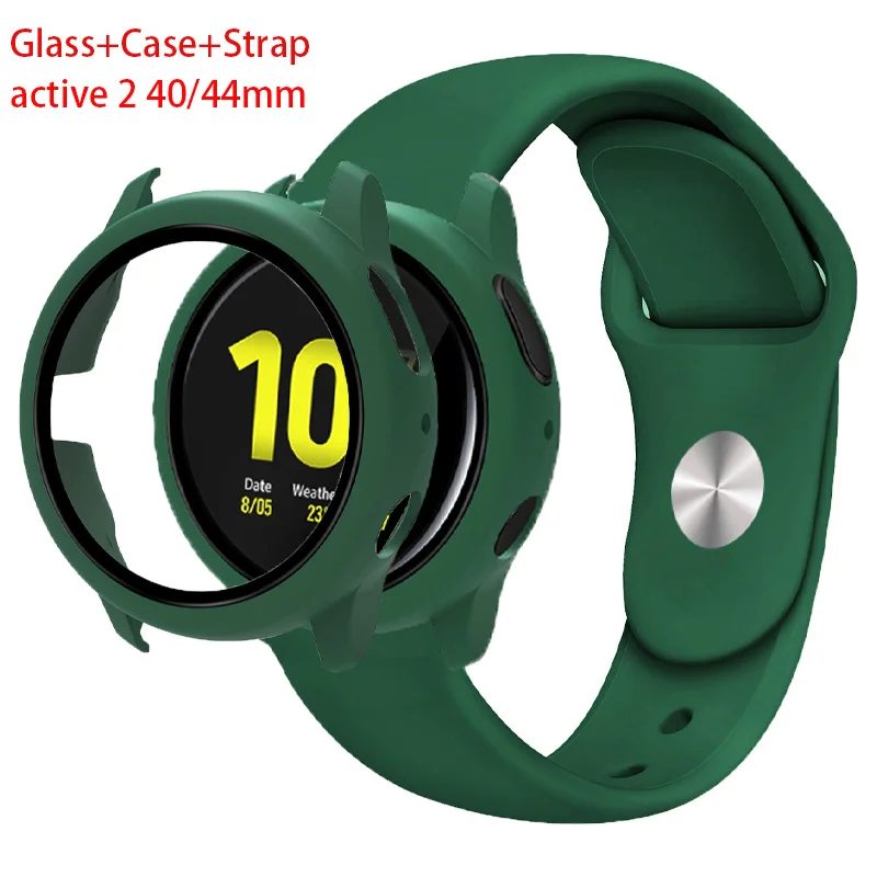 Glass+Case+Strap for Samsung Galaxy Active 2 bracelet 40mm 44mm Full Coverage Bumper Case silicone watchband acitve 2 40mm 44mm
Glass+Case+Strap for Samsung Galaxy Active 2 bracelet 40mm 44mm Full Coverage Bumper Case silicone watchband acitve 2 40mm 44mm
