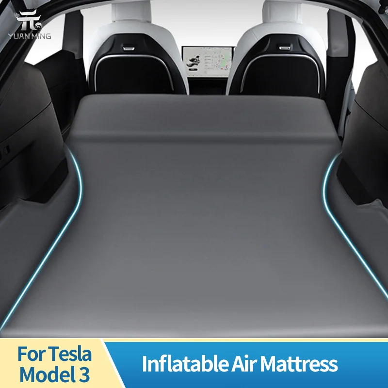 

Надувной матрас для Tesla Model 3, модель Y 2017-2022, надувной матрас для отдыха на открытом воздухе, кемпинга, надувная специальная замшевая ткань, кровать для путешествий на автомобиле