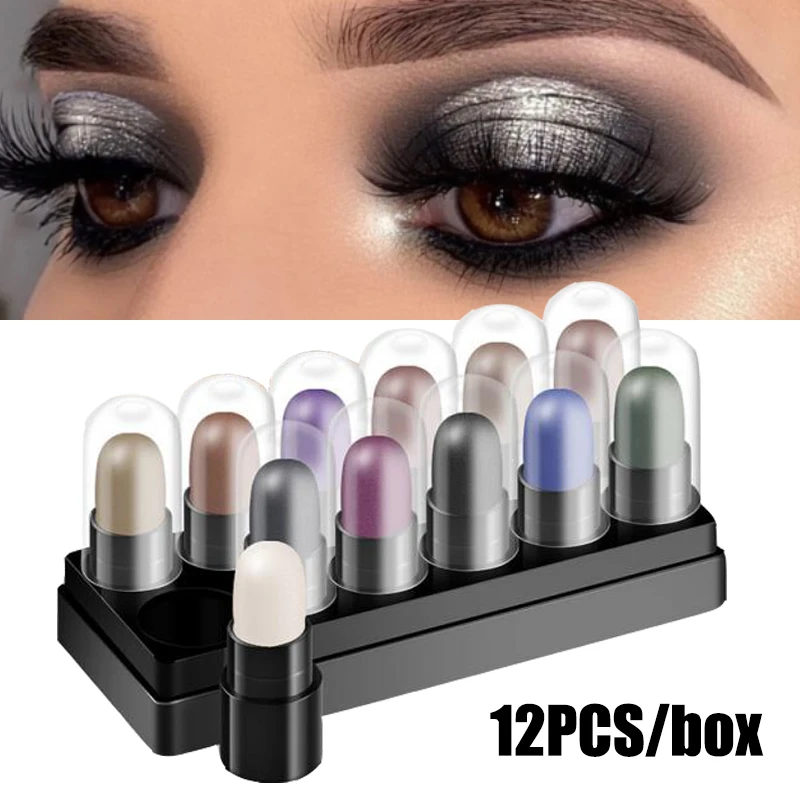 12 Colors/set Lying Silkworm Eyeshadow Pen Set Waterproof Long-Lasting Shimmer Glitter Highlighter Pen Make Up Palette Beauty
12 Colors/set Lying Silkworm Eyeshadow Pen Set Waterproof Long-Lasting Shimmer Glitter Highlighter Pen Make Up Palette Beauty