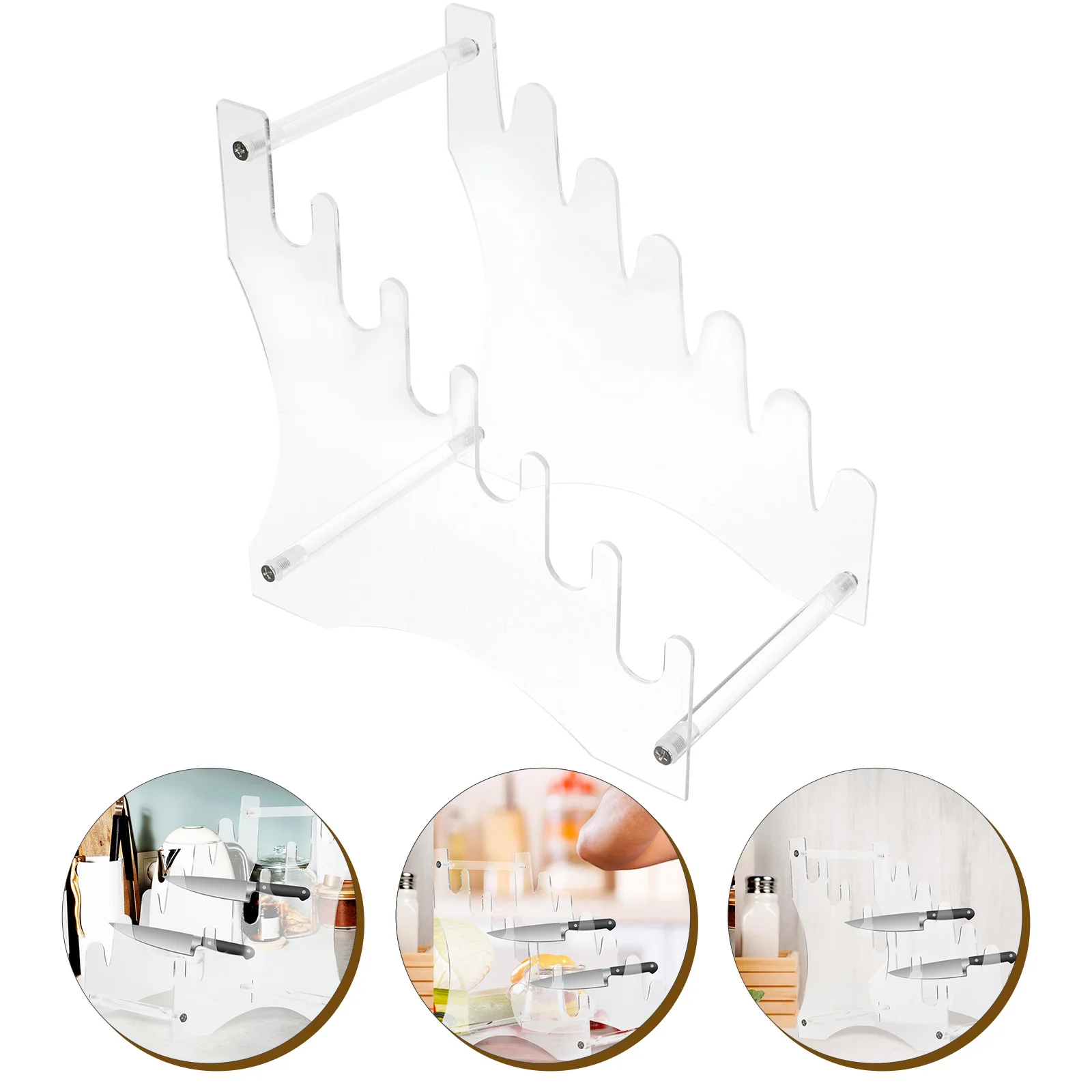 Large Rack Holder Kitchen Storage Household Acrylic Multi-function Shelf Stands for knives
Large Rack Holder Kitchen Storage Household Acrylic Multi-function Shelf Stands for knives