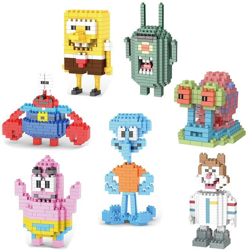SpongeBob SquarePants Cartoon Building Blocks Anime Figure Patrick Star Squidward Tentacles Mini Action Figure Toy Kids Gift
SpongeBob SquarePants Cartoon Building Blocks Anime Figure Patrick Star Squidward Tentacles Mini Action Figure Toy Kids Gift