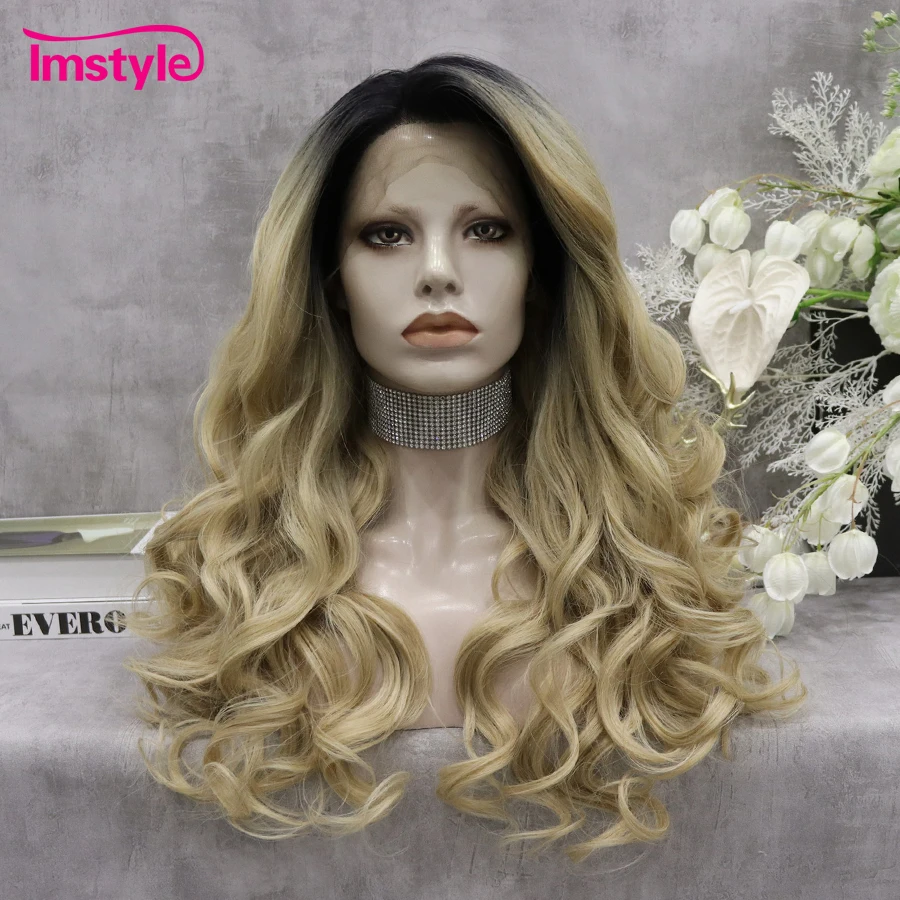 Парики Imstyle блонд для женщин, волнистые синтетические на сетке спереди, с черными корнями, термостойкие волоконные, без клея, для повседневного Косплея
Парики Imstyle блонд для женщин, волнистые синтетические на сетке спереди, с черными корнями, термостойкие волоконные, без клея, для повседневного Косплея