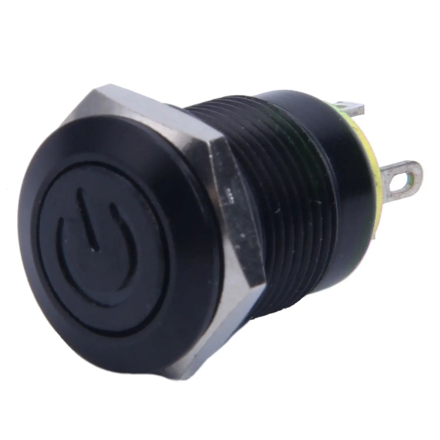 12V 2A 9.5mm LED Metal Cap Power Momentary Push Button Switch Car DIY Modified, Yellow
12V 2A 9.5mm LED Metal Cap Power Momentary Push Button Switch Car DIY Modified, Yellow