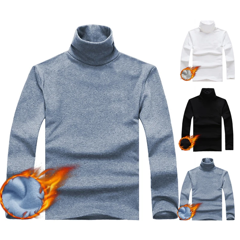 Thermal Underwear Men's Slim Winter Turtleneck Bottom Shirts Thick Warm Fleece Pullover Long Sleeve Tops Slim Base T-Shirt M~2XL
Thermal Underwear Men's Slim Winter Turtleneck Bottom Shirts Thick Warm Fleece Pullover Long Sleeve Tops Slim Base T-Shirt M~2XL