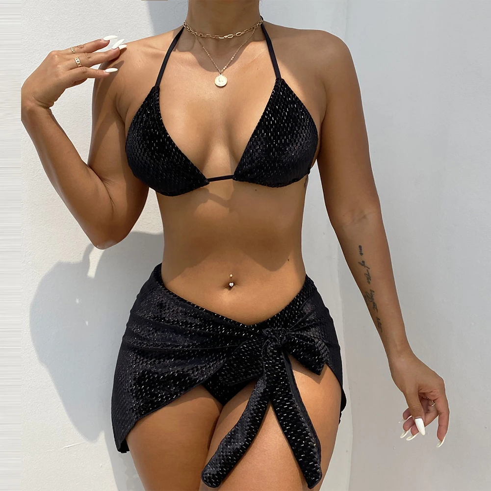 3 Pieces Set Swimwear Women Sexy Bikini Set With Skirt Women High Waist Swimsuit Female Brazilian Biquini Beachwear Bathing Suit
3 Pieces Set Swimwear Women Sexy Bikini Set With Skirt Women High Waist Swimsuit Female Brazilian Biquini Beachwear Bathing Suit