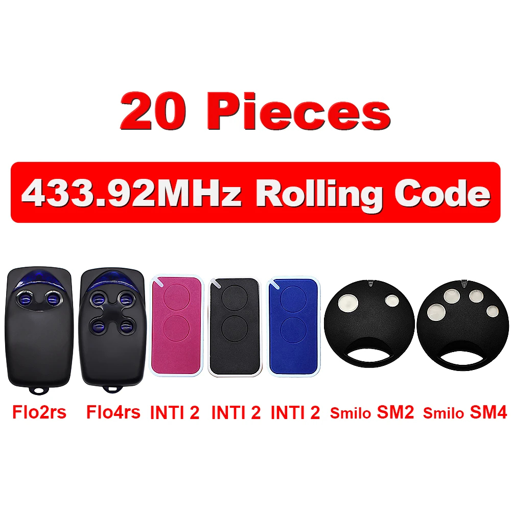 20шт. NICE FLORS FLO2RS FLO4RS ERA INTI FLO2RE SMILO SM2 SM4 Пульт дистанционного управления для гаража. Скользящий код 433,92 МГц Устройство открывания ворот NICE
20шт. NICE FLORS FLO2RS FLO4RS ERA INTI FLO2RE SMILO SM2 SM4 Пульт дистанционного управления для гаража. Скользящий код 433,92 МГц Устройство открывания ворот NICE
