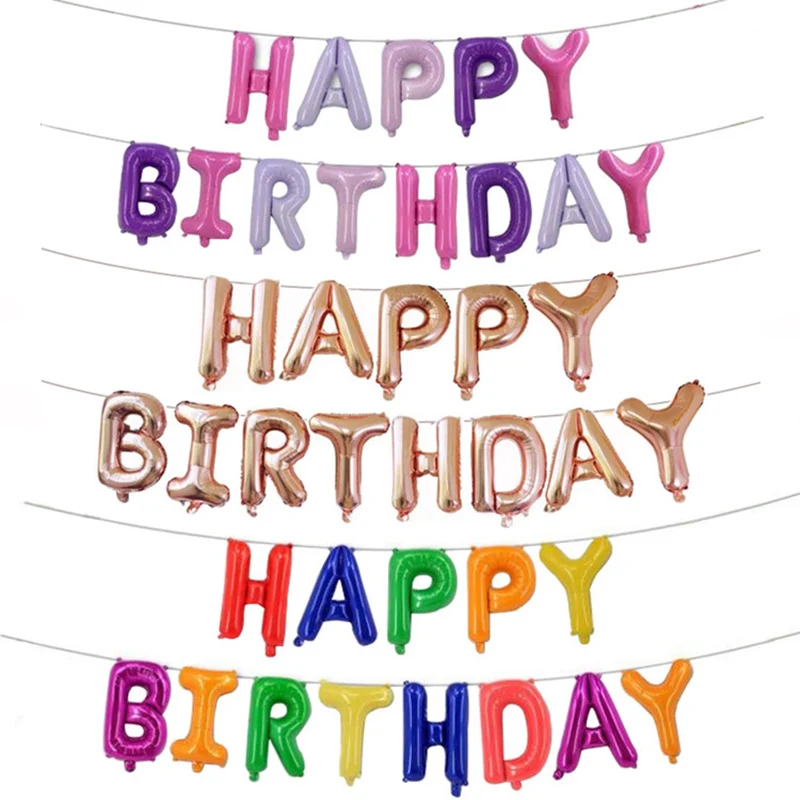 13pcs Happy Birthday Balloons Party Supplies Decoration Letter Helium Foil Balloons Banner Baby Shower Latex Balloons
13pcs Happy Birthday Balloons Party Supplies Decoration Letter Helium Foil Balloons Banner Baby Shower Latex Balloons