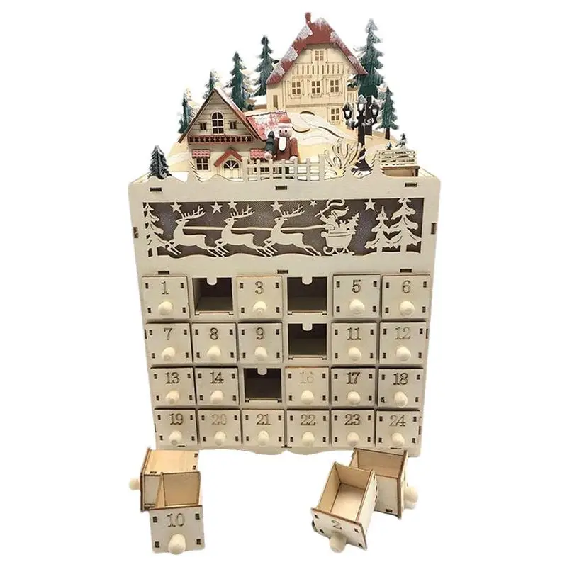 Christmas Countdown Calendar Ornament | Wooden Advent Calendar House with 24 Drawers | Home Countdown to Christmas Decoration Gi
Christmas Countdown Calendar Ornament | Wooden Advent Calendar House with 24 Drawers | Home Countdown to Christmas Decoration Gi