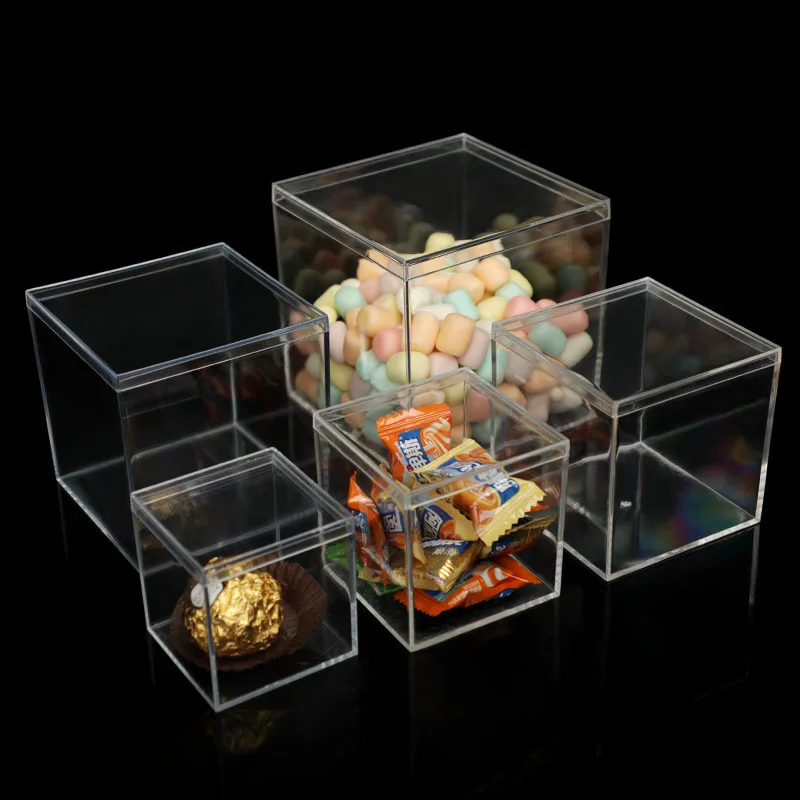 Square Transparent Plastic Storage Box Collection Display Jewelry Storage Boxes Candy Box Gift Packaging Home Desktop Decoration
Square Transparent Plastic Storage Box Collection Display Jewelry Storage Boxes Candy Box Gift Packaging Home Desktop Decoration
