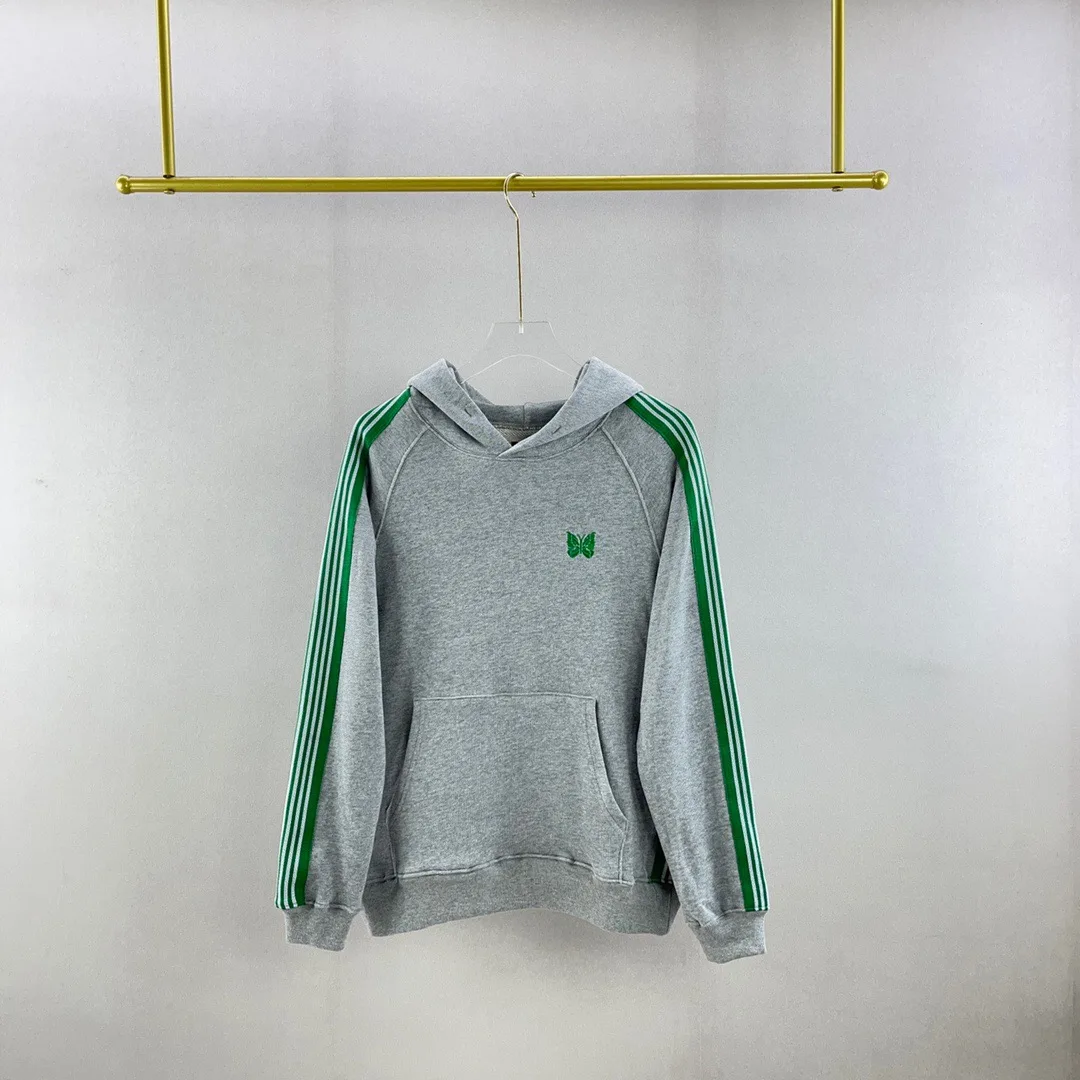 Needles Grey Green Webbing Hoodie Men Women 1:1 High Quality Webbing Stripe Embroidery Butterfly Needles Pullover
Needles Grey Green Webbing Hoodie Men Women 1:1 High Quality Webbing Stripe Embroidery Butterfly Needles Pullover