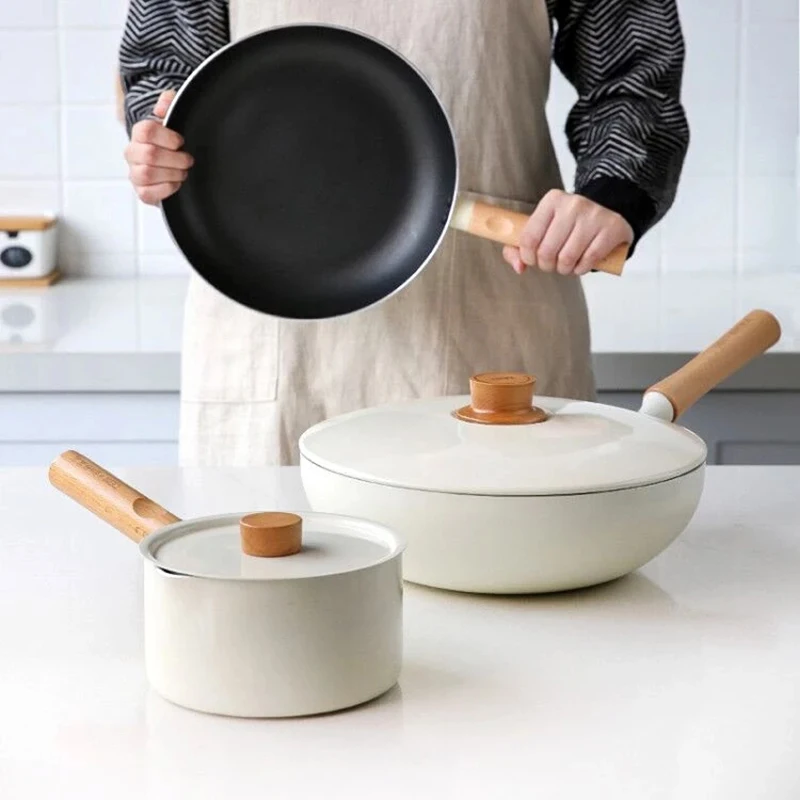 Non-stick with Lid Wok Pan Steak Frying Pan Milk Pan Complementary Food Pan Cookware Set Gas Stove Induction Cooker Universal
Non-stick with Lid Wok Pan Steak Frying Pan Milk Pan Complementary Food Pan Cookware Set Gas Stove Induction Cooker Universal