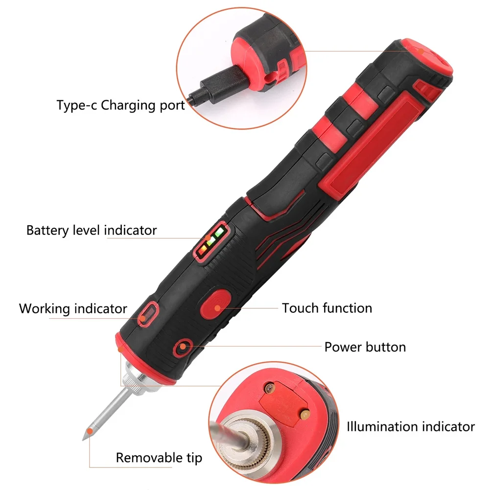 7pcs/set Portable Electric Soldering Irons Cordless Rechargeable Wireless Soldering Iron With LED Light Soldering Wires Sponge
7pcs/set Portable Electric Soldering Irons Cordless Rechargeable Wireless Soldering Iron With LED Light Soldering Wires Sponge