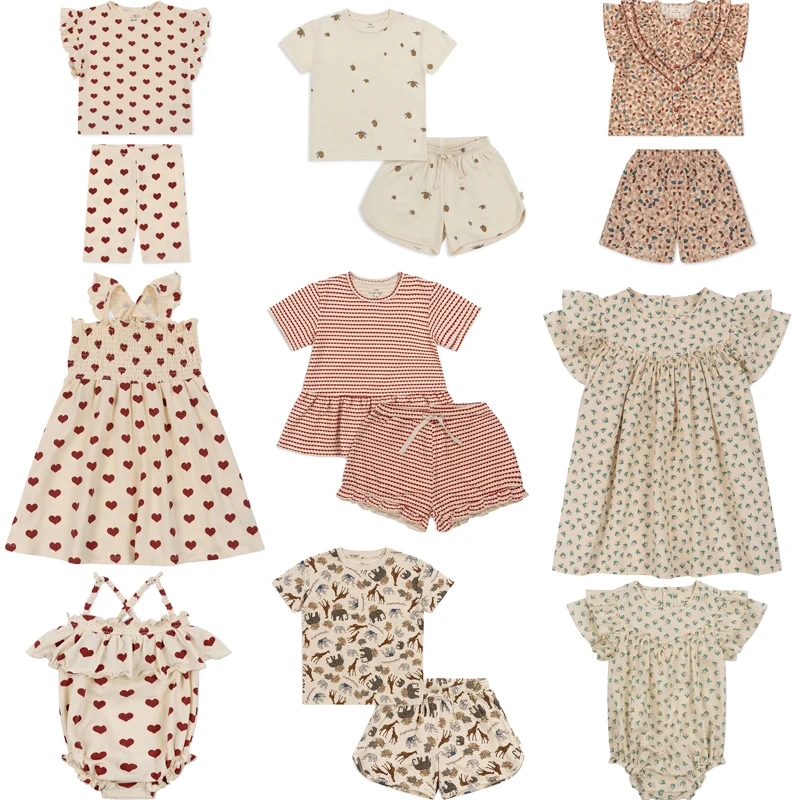 KS Brand New Summer Kids Clothing Sets Bay Boys Girls Cute Print Short Sleeve Tees t shirts and Shorts 2 Pcs Clothes Sets
KS Brand New Summer Kids Clothing Sets Bay Boys Girls Cute Print Short Sleeve Tees t shirts and Shorts 2 Pcs Clothes Sets