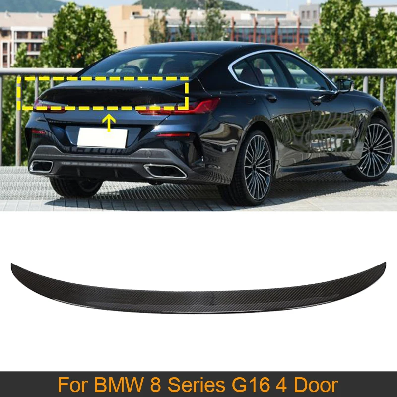 Отделение из углеродного волокна для BMW 8 серии G16 4 двери Gran Coupe 2019-2022, Автомобильный задний багажник, крышка багажника, спойлер 
Отделение из углеродного волокна для BMW 8 серии G16 4 двери Gran Coupe 2019-2022, Автомобильный задний багажник, крышка багажника, спойлер